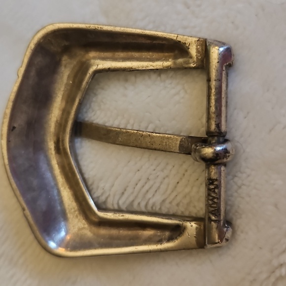 Vintage Taiwan Metal Western Scroll Buckle - Picture 4 of 5